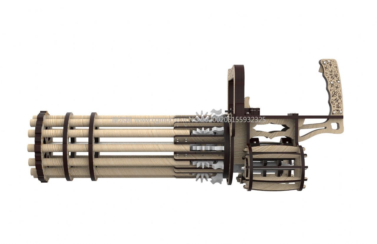加特林 机枪 动画 子弹 枪模型-冷兵器模型库-模型下载-cg模型网