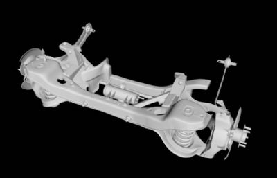 汽车后悬架maya2014模型