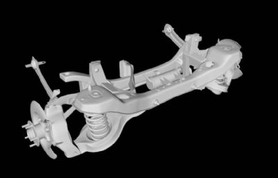 汽车后悬架maya2014模型