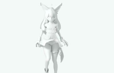 tera猫精艾琳3D模型,带跳舞动画