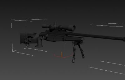 欧洲狙王Blaser R93狙击步枪3D模型，MAX,C4D,OBJ三种格式