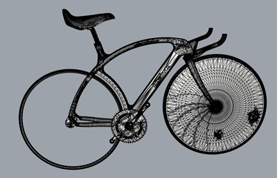 一辆设计精美的公路赛自行车STL模型