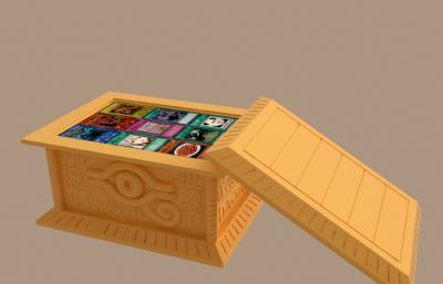 游戏王千年柜，黄金柜3D模型，内含可3D打印的STL文件