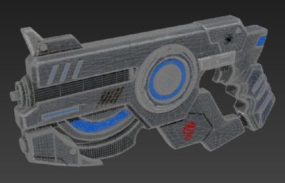 激光枪3D模型