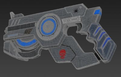 激光枪3D模型