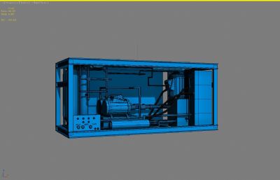 液压泵站3D模型