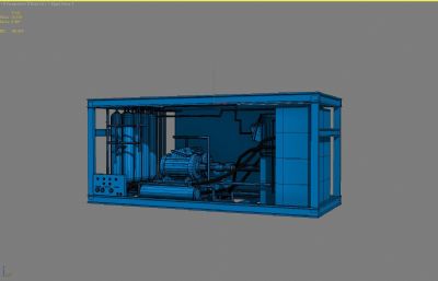 液压泵站3D模型