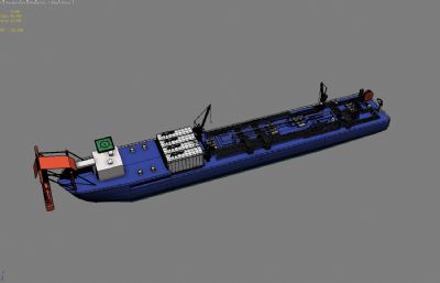 原油运输船，原油船3D模型