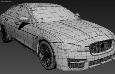 捷豹XEl轿车，内含可3D打印stl文件