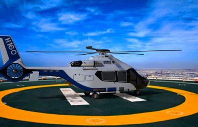 空中BUS-H106直升机solidworks模型