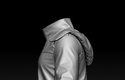 ZB雕刻冲锋衣，次世代冲锋衣外套ZTL格式模型