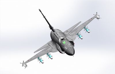FC-1战斗机,JF-17,Thunder雷电战斗机STEP格式模型