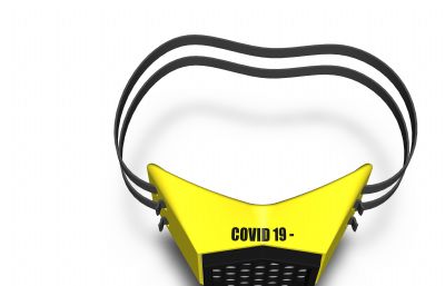 自制covid19新型冠状病毒防护口罩模型,IGS,STEP格式