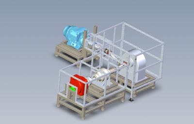 减速器试验机3D数模,IGS格式