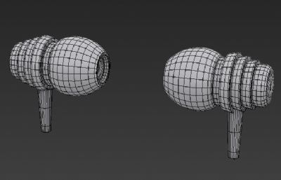 耳塞式耳机3D模型