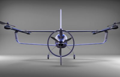 机翼无人机stp模型