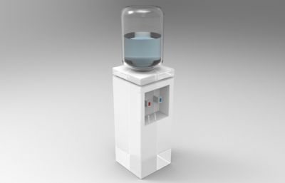 几款立式饮水机Solidworks图纸模型