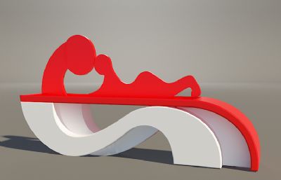 休闲座椅设计方案3D模型