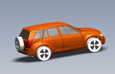 铃木维特拉汽车外型solidworks图纸模型