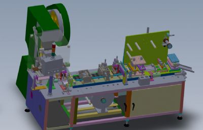 片刀式自动化包装机solidworks图纸模型