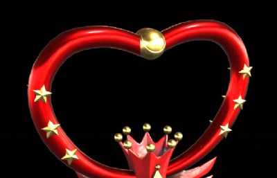 《美少女战士》动画片道具-召唤天马的铜铃3D模型