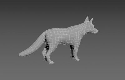 狐狸3D模型,MAX,FBX两种格式