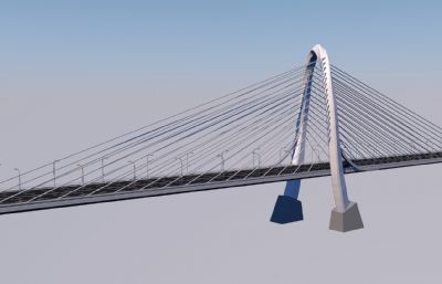柳州白沙大桥C4D模型