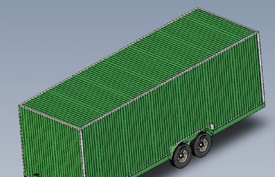 集装箱式拖车IGS图纸模型(网盘下载)