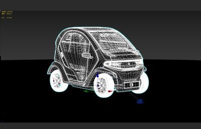 Eli Zero微型迷你电动汽车3D模型