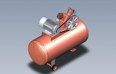 活塞式空气压缩机STEP,IGE格式模型