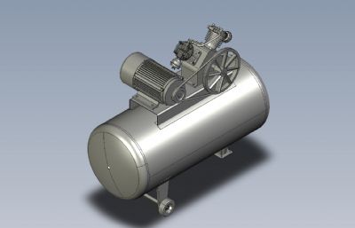 活塞式空气压缩机STEP,IGE格式模型