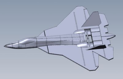su-50战斗机玩具Solidworks图纸模型