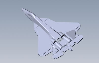 su-50战斗机玩具Solidworks图纸模型