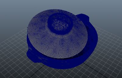 砂锅精细建模maya模型,附带obj,fbx格式