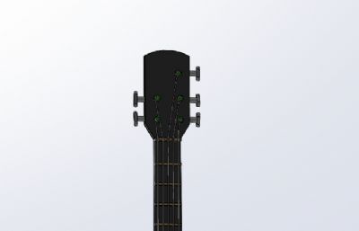 Guitar吉他简易模型solidworks图纸模型