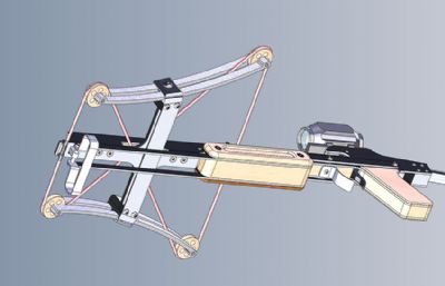 新型弓弩,带小倍镜STEP格式模型