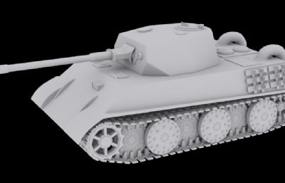 德系VK 2801轻型坦克3D模型