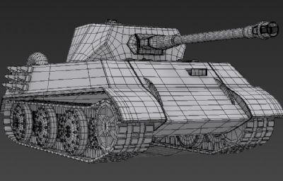 德系VK 2801轻型坦克3D模型