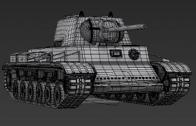 苏 KV-1重型坦克3D模型