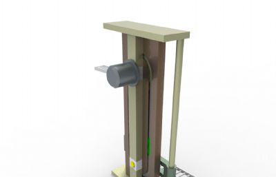 垂直提升输送机Solidworks设计模型,附STEP格式