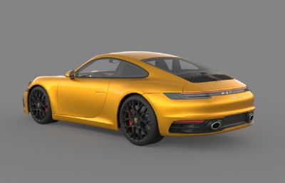 保时捷 911 Carrera S 2019款汽车3D模型