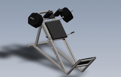 卧推健身器材Solidworks设计模型