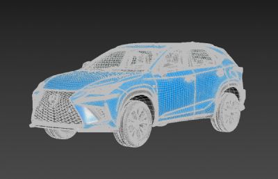 雷克萨斯nx300汽车3D模型,带精细内饰