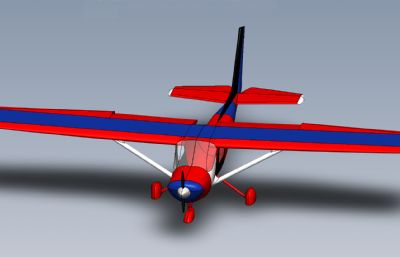 小型水上飞机,私人飞机Solidworks设计模型