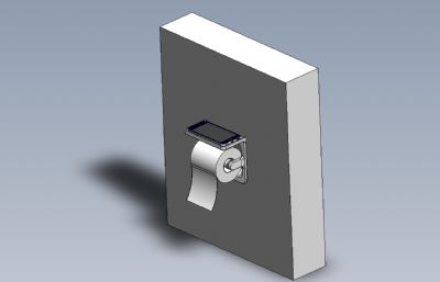厕纸托盘架Solidworks设计模型