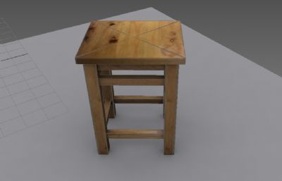 木凳,小凳子3D模型