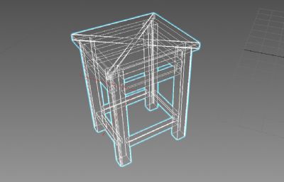 木凳,小凳子3D模型