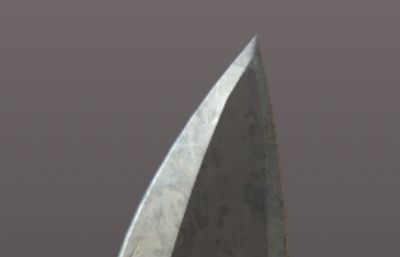 匕首,剥皮小刀3D模型