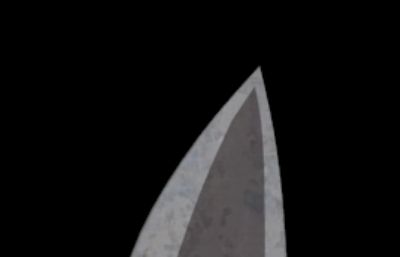匕首,剥皮小刀3D模型