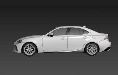 雷克萨斯IS 200汽车3D模型,带内饰